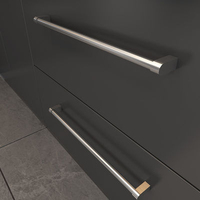 Mat Siyah Anodizli Banyo Dolabı Yakaları Toplu Dolabı Çekici