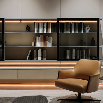 Modern Alüminyum Modüler Dolabı Buffet Hutch Duvar Birimi Minimalist Stil