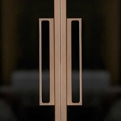 Alüminyum İç 96x96 cam sürükleyici kapı Teleskop içi ev için sürükleyici kapılar