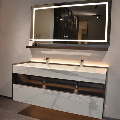 Duvarlı Dolabı Banyo Vanity LED Işık Ayna Dolabı