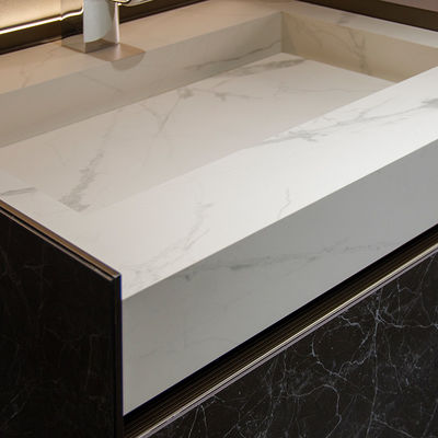 Lüks Banyo Lavabo 1500mm Aynalı Dolabı Vanity And Basin Combo