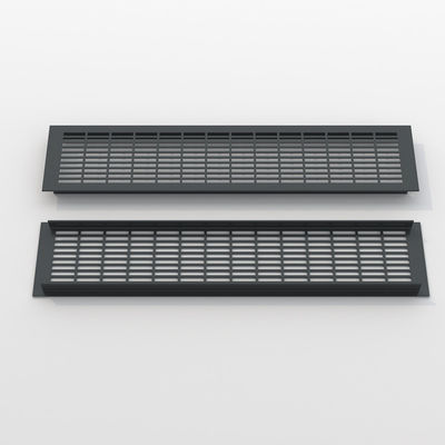 Gümüş Alüminyum Alaşım Havalandırma Grili 110 * 250mm Hava Kondisyonu için Dönüş Hava Diffüzörü