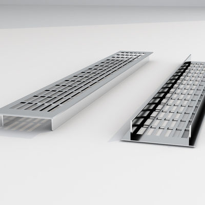 80mm Alüminyum Profil Dolabı Havalandırma Çerçeve Lavabo Mutfak Dolabı Havalandırma Şebekesi Pencerelerle Yapılandırılmış